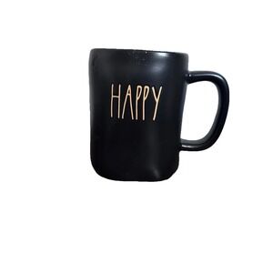 RAE‎ DUNN BLACK MUG WITH ORANGE HAPPY HALLOWEEN ARTISAN COLLECTION BY MAGENTA